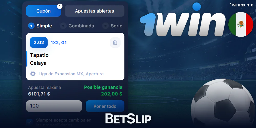 BetSlip en 1win