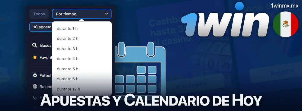 Calendario de acontecimientos deportivos en 1win